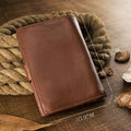 Premium Real Leather Large Capacity Vertical Wallet for Men – Slim, Durable & Stylish