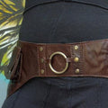 Medieval Unisex Boho Leather Utility Belt Bag - Waist Bag & Phone Pouch