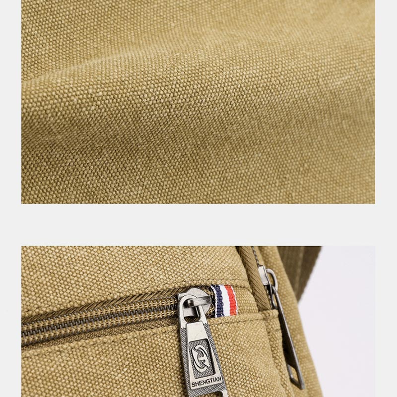 Vintage Canvas Messenger Bag – Large Capacity Shoulder Bag for Daily Use