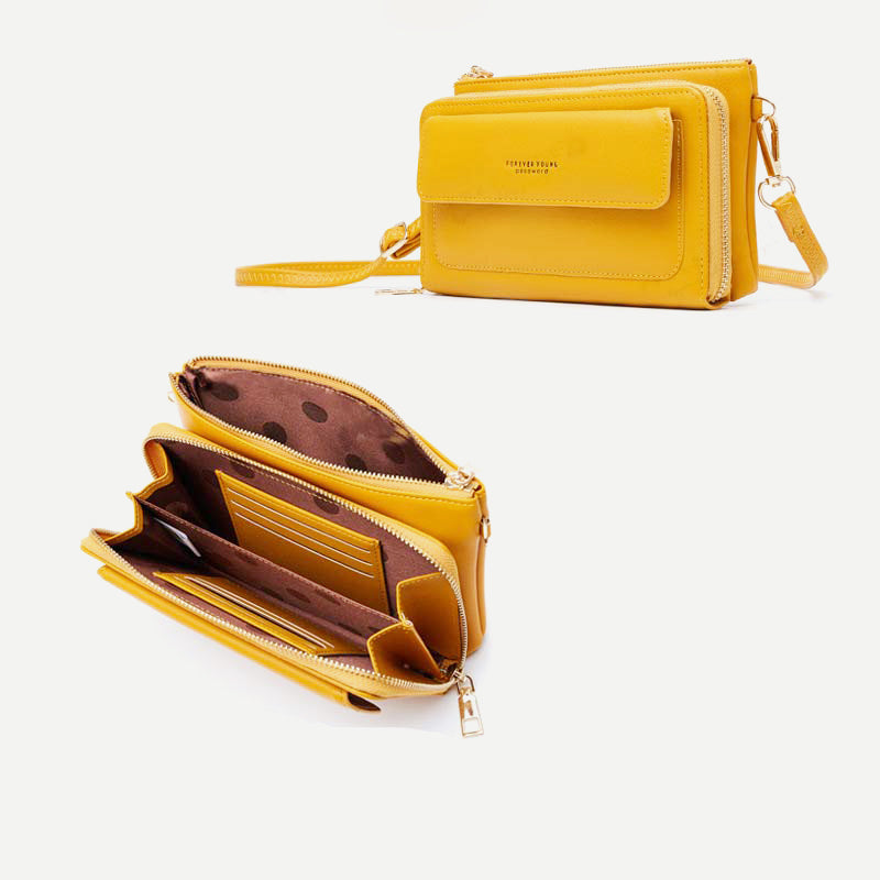 Women's small crossbody phone bag wallet with card slots