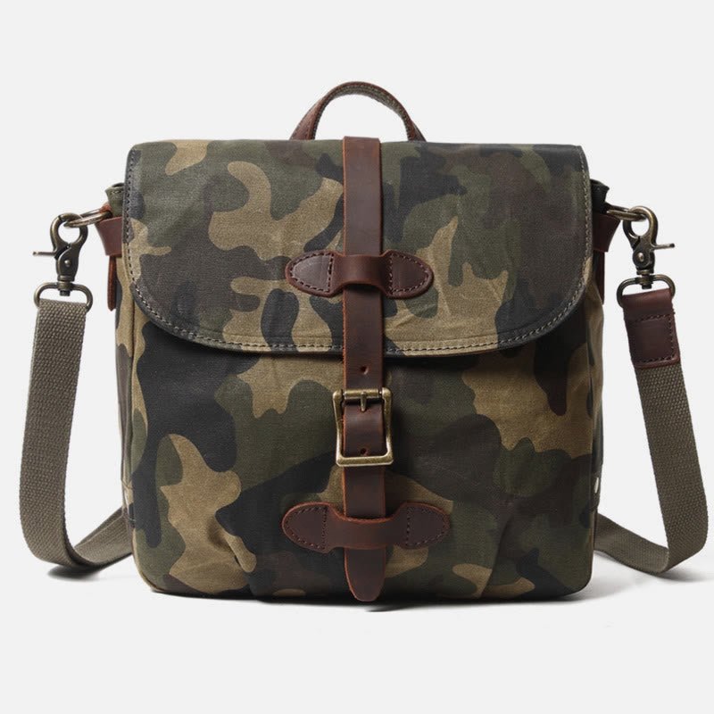 Camouflage crossbody messenger bag