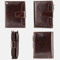 RFID Large Capacity Genuine Leather Multi - Card Wallet – Secure, Stylish, and Practical