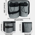 Portable Water Bottle Holder Pouch with 2 Bottle Pockets – Adjustable Carrier for Travel, Sports, and Daily Use