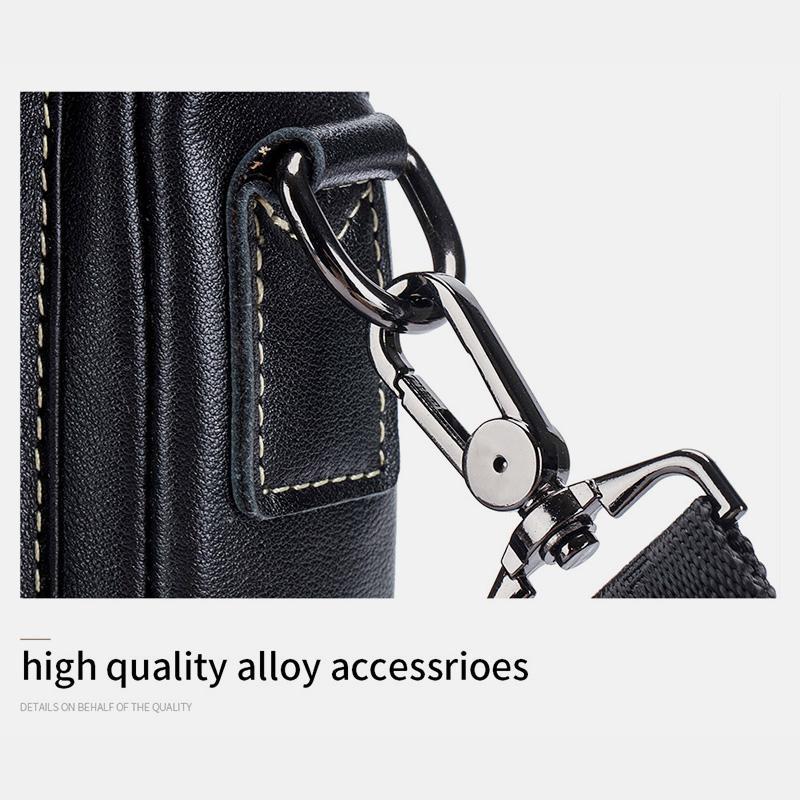 LargeCapacity RealLeather Multifunctional Crossbody Bag