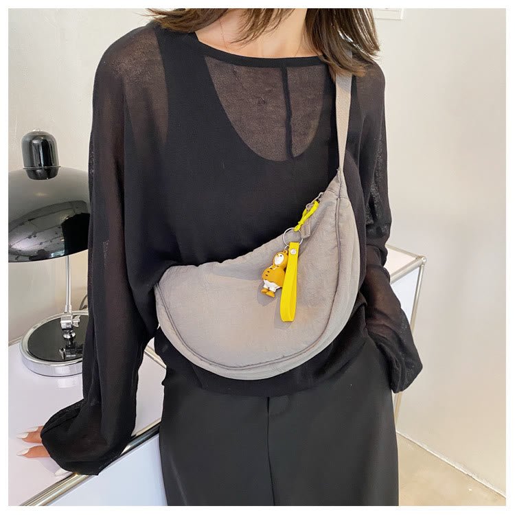 Nylon Dumpling Crossbody Bag for Women – Stylish Shopping Shoulder Bag