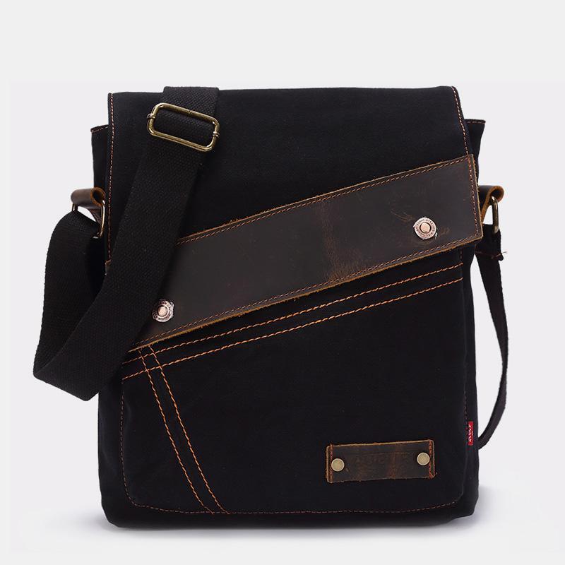 Large Capacity Retro Canvas Crossbody Bag for Women – Stylish & Practical Daily Tote
