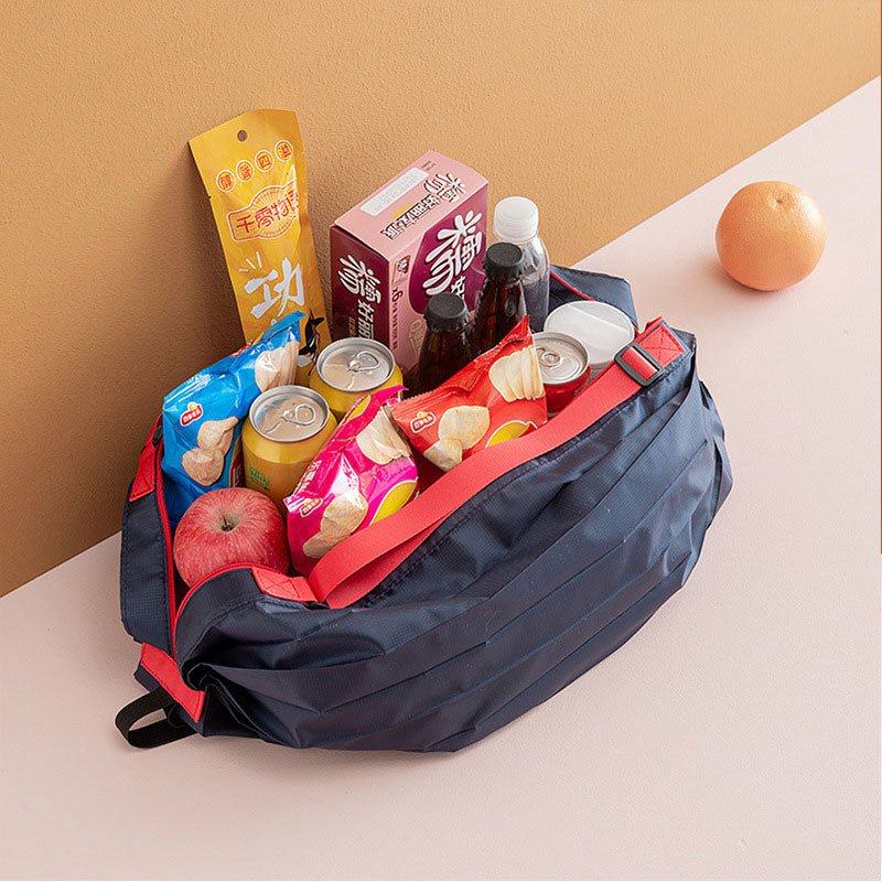 Large capacity foldable travel shopping bag