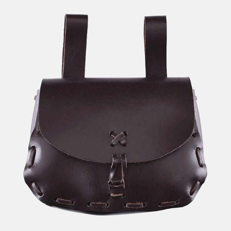 Medieval Leather Bag Pouch – Portable Coin Purse Belt Holster Waist Bag