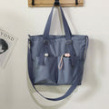 Waterproof Canvas Tote Bag for Women – Large Capacity Crossbody & Shoulder Bag for Students