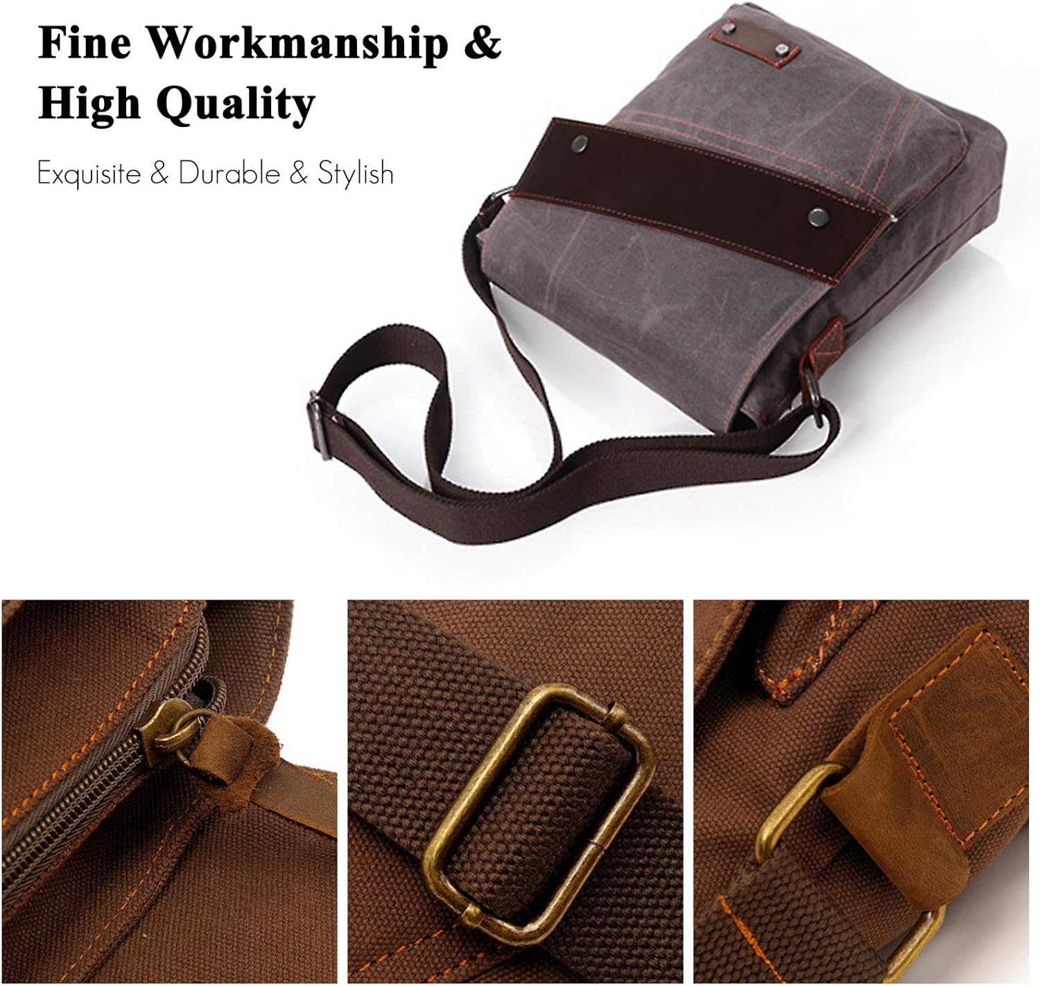 Business Messenger Canvas Shoulder Bag