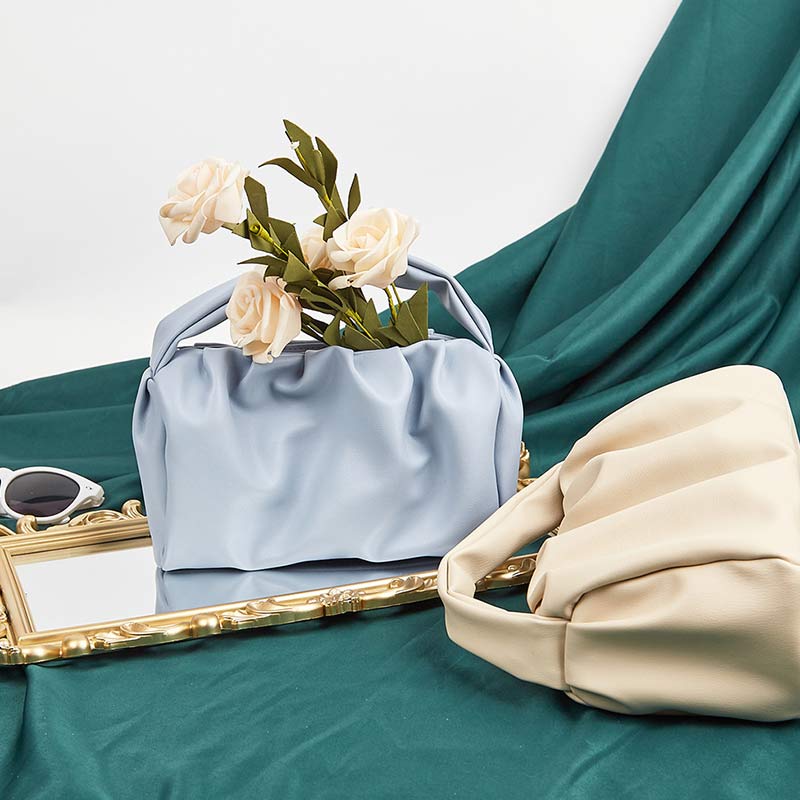 Soft PU Leather Dumpling Cloud Handbag – Women’s Top Handle Hobo Bag Clutch