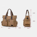 Casual Canvas Laptop Tote Bag for Men & Women – Work Handbag with Adjustable Strap