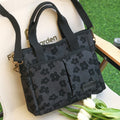 Floral Cute Printing Crossbody Purse – Large Canvas Handbag for Commuting