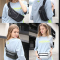 Waterproof Waist Bag for Men & Women – Large Chest Sling Bag with Adjustable Strap