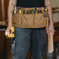 Waterproof canvas tool belt pouch