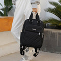 Lightweight Embossed Embroidery Backpack with USB Charging Port – Perfect for Women on the Go
