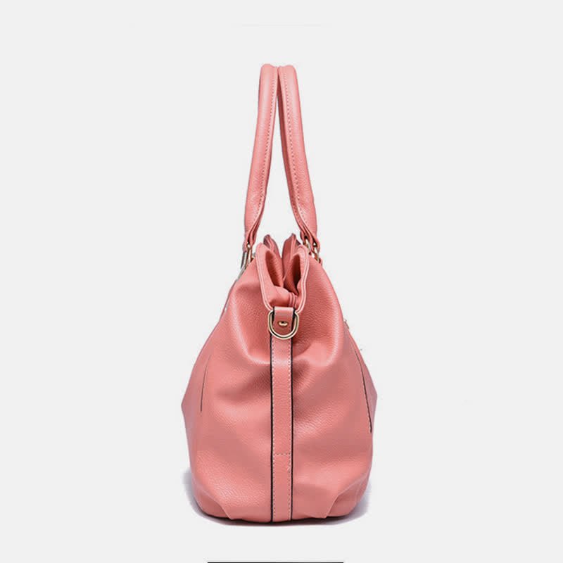 Women's Leather Tote Shoulder Bag | Top - Handle Satchel Hobo Purse