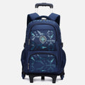 Rolling Wheels Backpack for Teens & Students – Multifunctional Travel Bookbag with Adjustable Straps