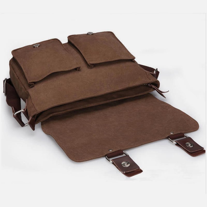 Messenger Bag for Men – Large Capacity Canvas Shoulder Bag for Casual & Daily Use