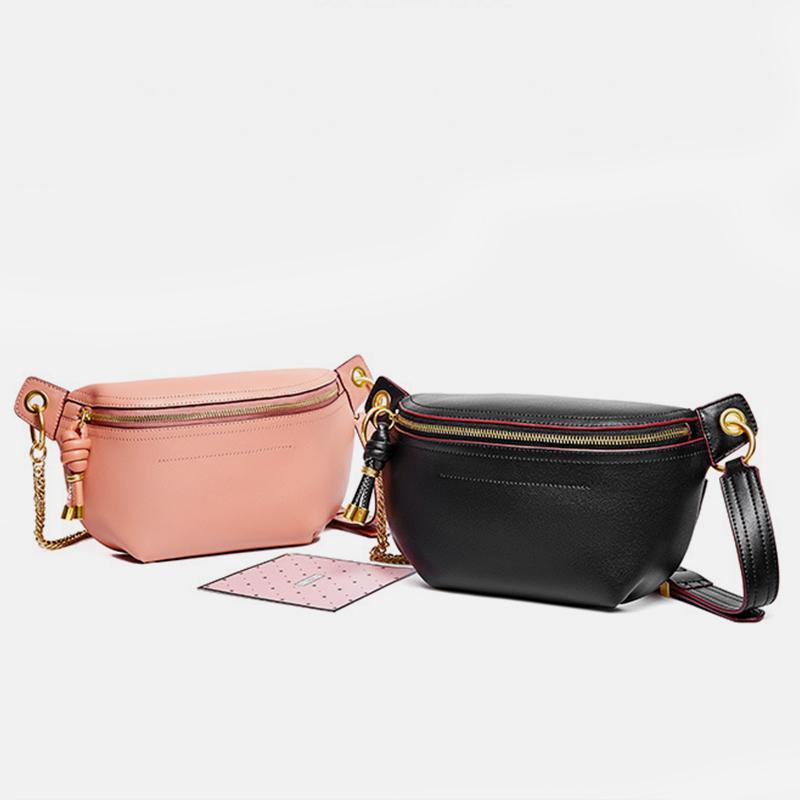 Genuine Leather Large Capacity Crossbody & Waist Bag for Women – Stylish & Versatile
