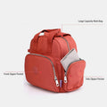 3 - Way Use Backpack with USB Charging Port – Versatile Nylon Travel & School Bag for Women