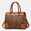 Vintage Women's Top - Handle Satchel Purses Work Tote Shoulder Bag with Long Strap
