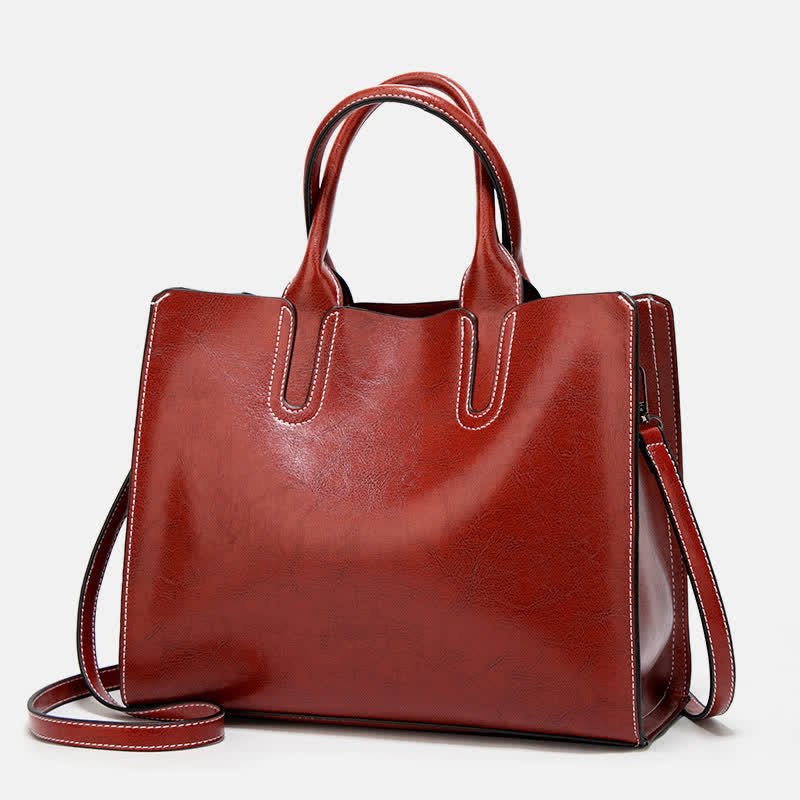 Laptop Tote Bag for Women – Business Work Bag & Casual Leather Handbag