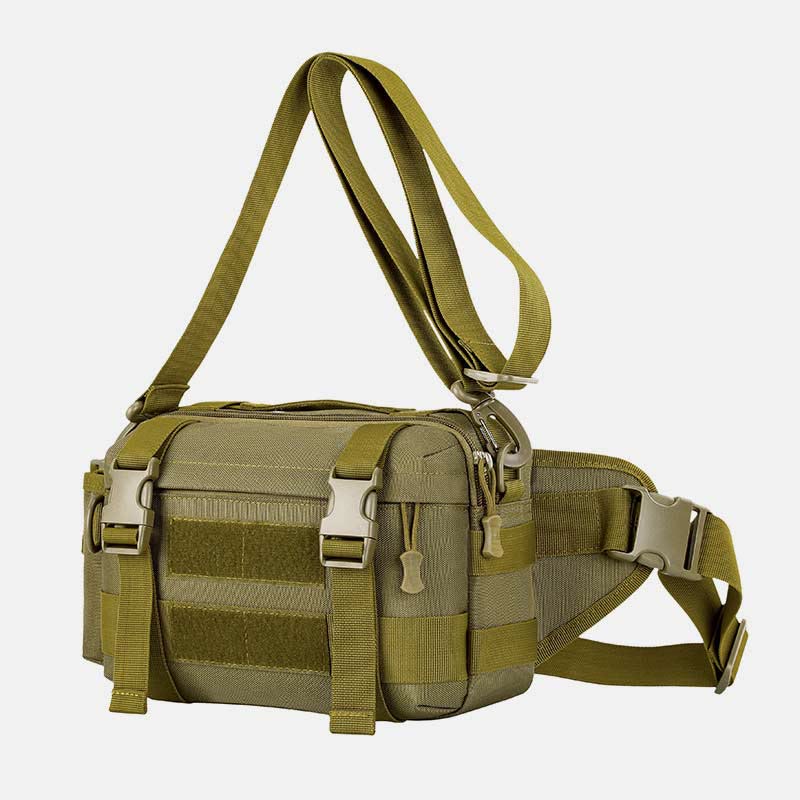 Large Camo Tactical Bag for Sports | Nylon Crossbody Bag Waist Bag