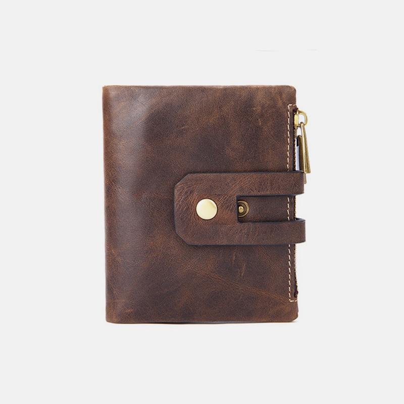 Multifunctional Double Zipper Vintage Wallet – Stylish and Practical