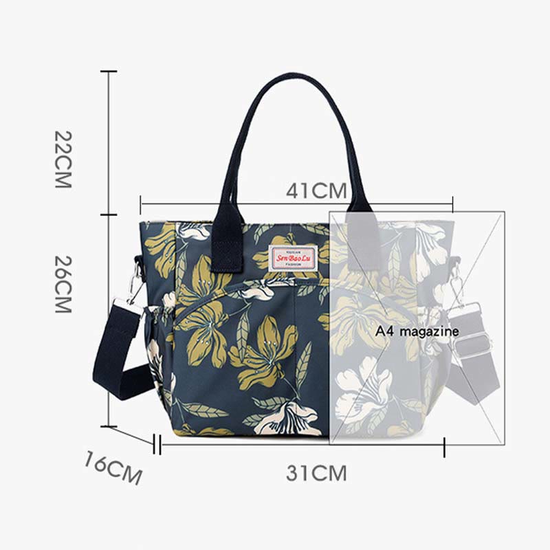 Top - Handle Bag for Women – Ethnic Flower Style Crossbody Handbag, Versatile & Stylish