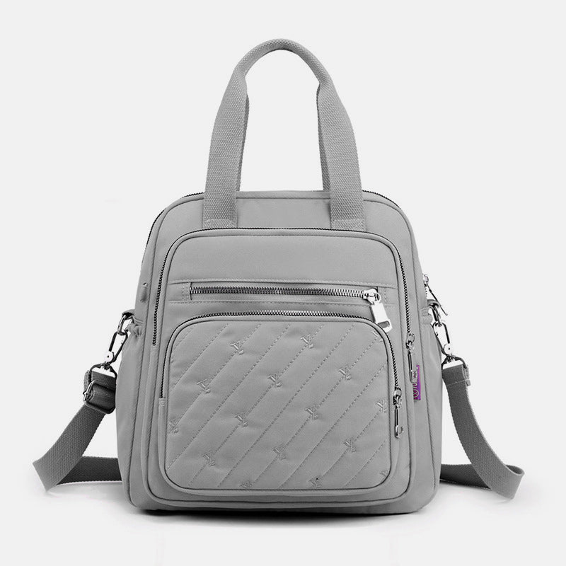 Multifunctional Lightweight Embossing Handbag – Crossbody & Backpack