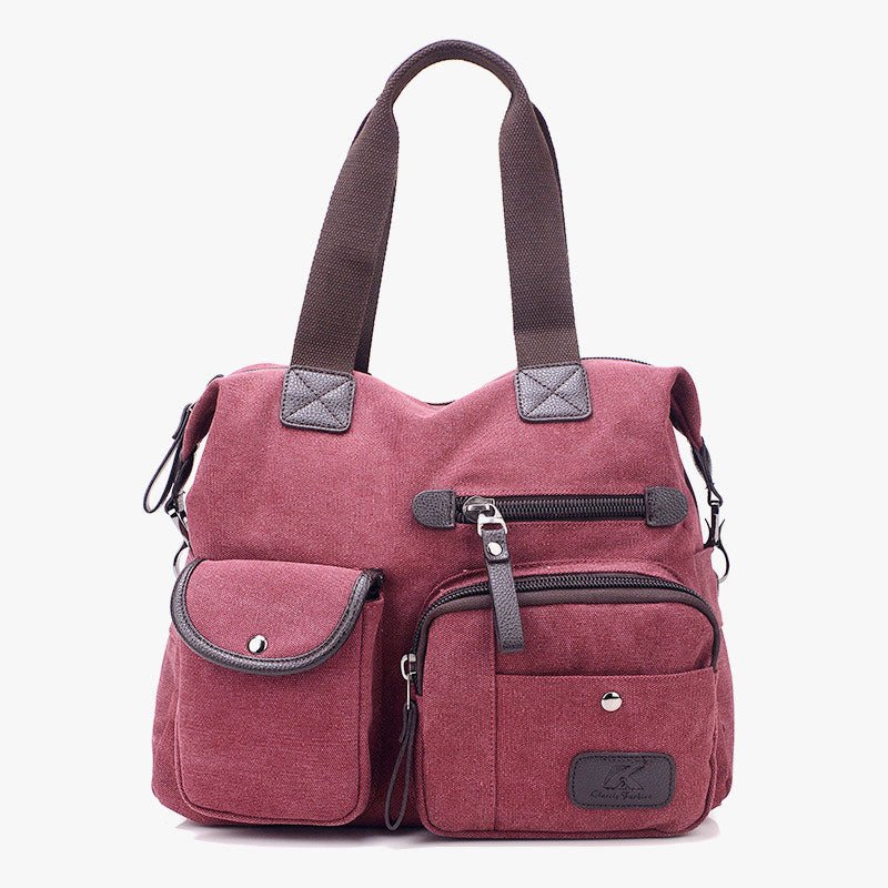 Large Capacity Durable British Style Canvas Tote Bag for Women – Stylish and Practical for Shopping, Travel, and Everyday Use