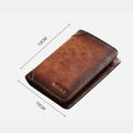 Genuine Leather RFID Multi - Card Bifold Wallet for Men - Secure & Stylish Business Wallet