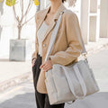 Large unisex canvas tote bag