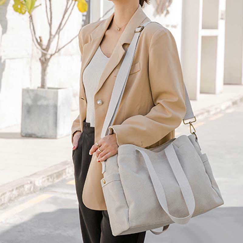 Unisex everyday large canvas tote bag
