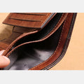 Genuine Leather RFID Multi - Card Bifold Wallet for Men - Secure & Stylish Business Wallet