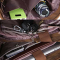 Multi - Pocket Canvas Tote Handbag for Women & Men – Retro Laptop Bag with Adjustable Straps