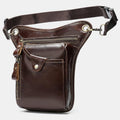 Genuine Leather Retro Sport Waist Bag – Classic Style Meets Practical Functionality