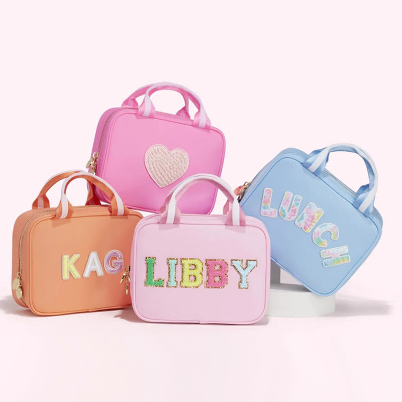 Waterproof insulated nylon lunch bag