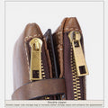Multifunctional Double Zipper Vintage Wallet – Stylish and Practical