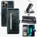 Wallet Case for iPhone - PU Leather Durable Phone Case with Card Slot