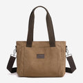 Women's Canvas Tote Shoulder Handbag – Casual Crossbody Purse Work Bag