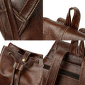 Vegan Leather Backpack for Women – Vintage Casual Daypack Purse for Ladies & Girls