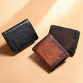 Genuine Leather RFID Multi - Card Bifold Wallet for Men - Secure & Stylish Business Wallet