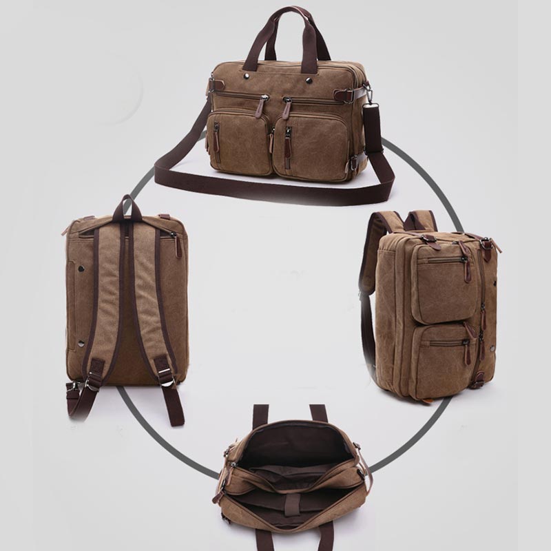 3 Way - Use Large Capacity British Style Briefcase – Versatile Elegance for Work and Travel