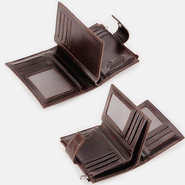 RFID Large Capacity Genuine Leather Multi - Card Wallet – Secure, Stylish, and Practical
