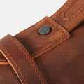 Messenger Bag for Men – Canvas Vintage Crossbody Handbag with Crazy Horse Leather, Casual Business Document Bag