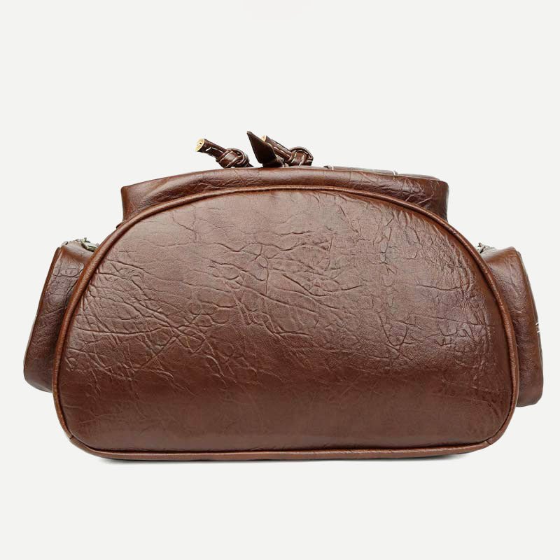 Vegan Leather Backpack for Women – Vintage Casual Daypack Purse for Ladies & Girls