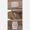 Retro Canvas Waist Pack for Men – Small Crossbody Crescent Moon Sling Bag
