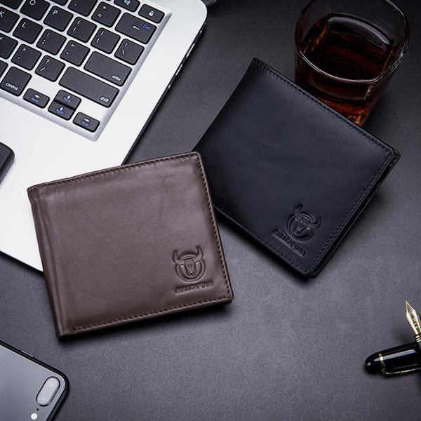 RFID Protection GenuineLeather Multi - Slot Wallet
